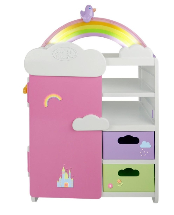 BABY Born Regenboog Kledingkast (836040) in de groep SPEELGOED, KINDER- & BABYPRODUCTEN / Speelgoed / Docks & Accessoires bij TP E-commerce Nordic AB (C88993)