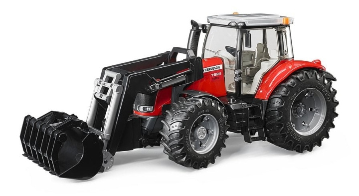 Bruder Massey Ferguson 7624 met voorlader (03047) in de groep SPEELGOED, KINDER- & BABYPRODUCTEN / Speelgoed / Speelgoedauto\'s bij TP E-commerce Nordic AB (C89000)