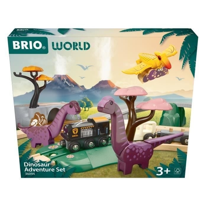 BRIO Treinset met dinosaurussen - (36094) in de groep SPEELGOED, KINDER- & BABYPRODUCTEN / Speelgoed / Bouwspeelgoed / Brio treinrails bij TP E-commerce Nordic AB (C89023)