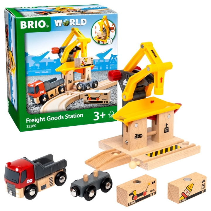 BRIO Goederenstation (33280) in de groep SPEELGOED, KINDER- & BABYPRODUCTEN / Speelgoed / Bouwspeelgoed / Brio treinrails bij TP E-commerce Nordic AB (C89029)