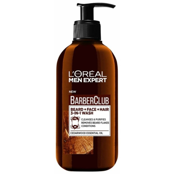 L\'Oréal Men Expert Barber Club Baard en Gezicht Wash 200 ml in de groep BEAUTY & HEALTH / Haar & Styling / Baardverzorging / Baardshampoo bij TP E-commerce Nordic AB (C89082)