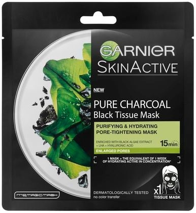 Garnier Face Pure Charcoal Black Tissue Mask Black Algae - Bundel in de groep BEAUTY & HEALTH / Huidsverzorging / Gezicht / Maskers bij TP E-commerce Nordic AB (C89086)