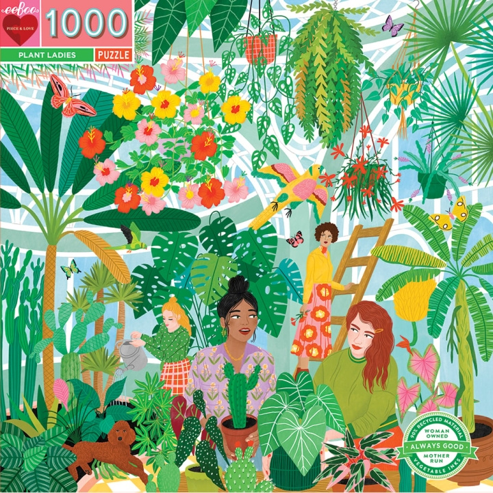 eeBoo Puzzel - Plant Dames, 1000 stuks (EPZTPTL) in de groep SPORT, VRIJE TIJD & HOBBY / Hobby / Puzzel bij TP E-commerce Nordic AB (C89136)