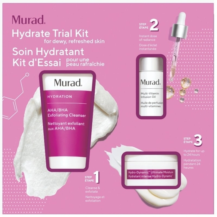 Murad Trialset Hydratatie in de groep BEAUTY & HEALTH / Cadeausets / Cadeausets voor haar bij TP E-commerce Nordic AB (C89166)