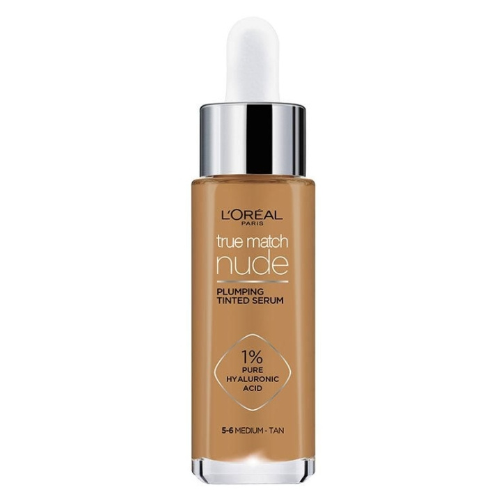 L\'Oréal True Match Nude Plumping Getint Serum - Medium-Tan 5-6 in de groep BEAUTY & HEALTH / Makeup / Make-up gezicht / Foundation bij TP E-commerce Nordic AB (C89183)