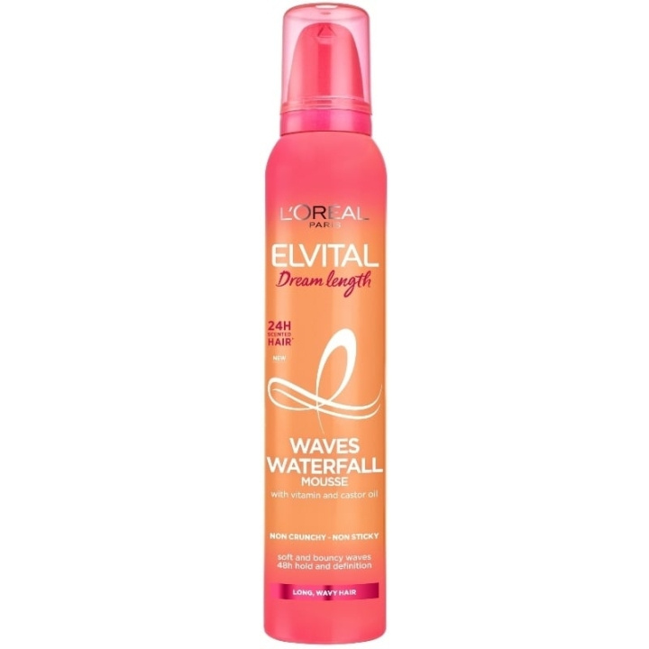 L\'Oréal Paris - Elvital Dream Length Waves Waterfall Mousse 200 ml in de groep BEAUTY & HEALTH / Haar & Styling / Hair styling / Haarmousse bij TP E-commerce Nordic AB (C89197)