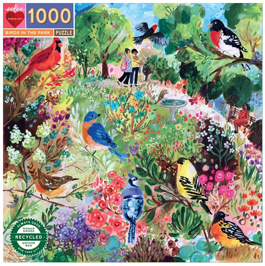 eeBoo Puzzel 1000 stuks - Vogels in het park - (EPZTBPK) in de groep SPORT, VRIJE TIJD & HOBBY / Hobby / Puzzel bij TP E-commerce Nordic AB (C89236)