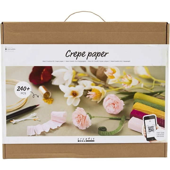 DIY Kit Maxi Creative Kit - Crepepapier (97088) in de groep SPORT, VRIJE TIJD & HOBBY / Hobby / DIY Kit bij TP E-commerce Nordic AB (C89261)