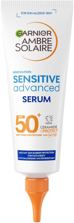 Garnier Ambre Solaire Sensitive Advanced SPF 50 125 ml in de groep BEAUTY & HEALTH / Huidsverzorging / Zonnebank / Zonnebescherming bij TP E-commerce Nordic AB (C89339)