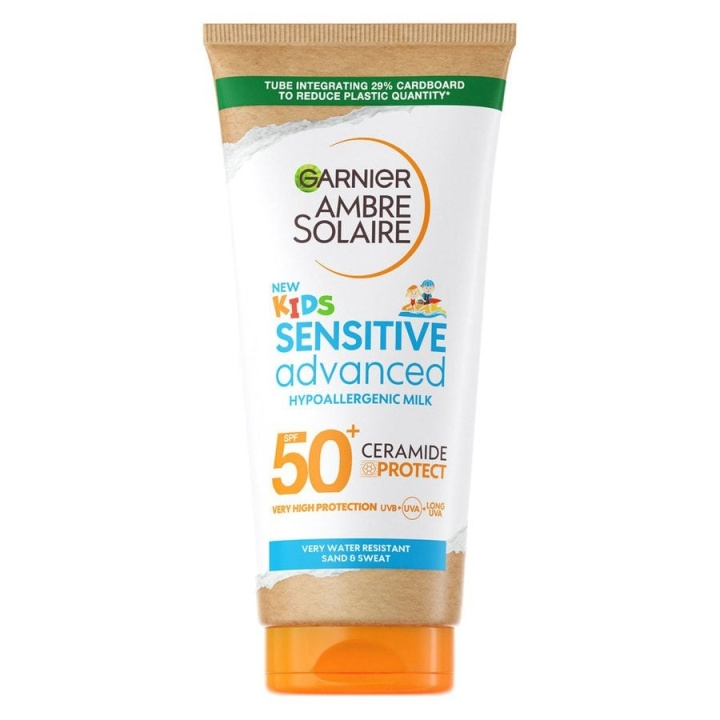 Garnier Ambre Solaire Sensitive Advanced Hypoallergene Kids Lotion SPF 50+ 175 ml in de groep BEAUTY & HEALTH / Huidsverzorging / Zonnebank / Zonnebescherming bij TP E-commerce Nordic AB (C89343)