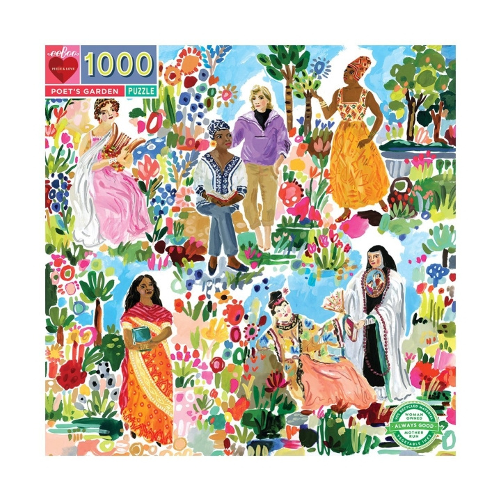 eeBoo Puzzels - Tuin der dichters, 1000 Pc - (EPZTPOT) in de groep SPORT, VRIJE TIJD & HOBBY / Hobby / Puzzel bij TP E-commerce Nordic AB (C89437)