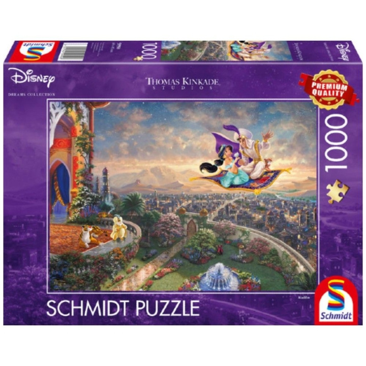 Schmidt Thomas Kinkade: Disney - Aladdin (1000 stukjes) (SCH9508) in de groep SPORT, VRIJE TIJD & HOBBY / Hobby / Puzzel bij TP E-commerce Nordic AB (C89439)