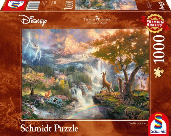 Schmidt Thomas Kinkade: Disney - Bambi (1000 stukjes) (SCH4862) in de groep SPORT, VRIJE TIJD & HOBBY / Hobby / Puzzel bij TP E-commerce Nordic AB (C89440)