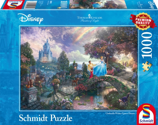 Schmidt Thomas Kinkade: Disney Assepoester (1000 stukjes) (SCH9472) in de groep SPORT, VRIJE TIJD & HOBBY / Hobby / Puzzel bij TP E-commerce Nordic AB (C89442)