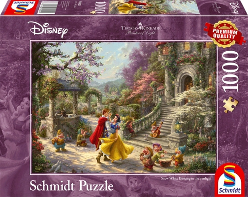 Schmidt Thomas Kinkade: Disney - Dansen met de prins (1000 stukjes) (SCH6255) in de groep SPORT, VRIJE TIJD & HOBBY / Hobby / Puzzel bij TP E-commerce Nordic AB (C89443)