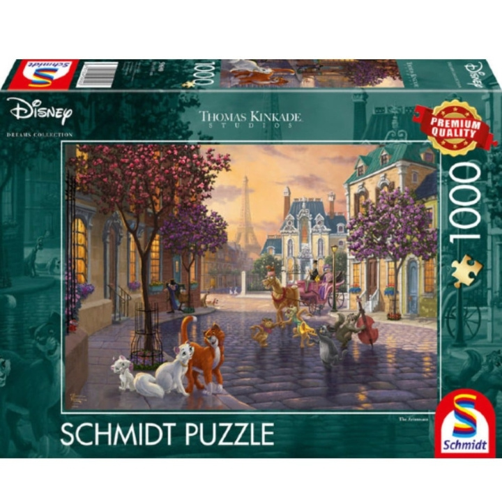 Schmidt Thomas Kinkade: Disney - De Aristokatten (1000 stukjes) (SCH6903) in de groep SPORT, VRIJE TIJD & HOBBY / Hobby / Puzzel bij TP E-commerce Nordic AB (C89446)