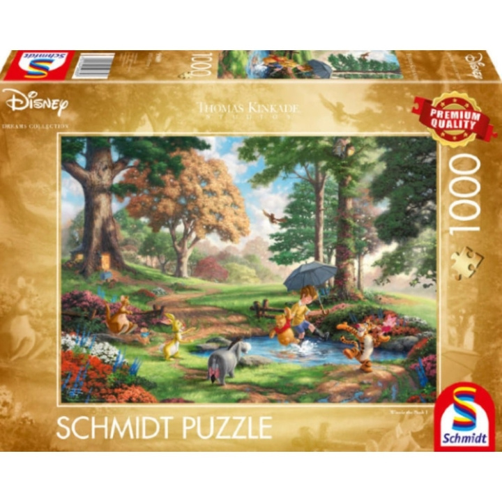 Schmidt Thomas Kinkade: Disney - Winnie de Poeh (1000 stukjes) (SCH6897) in de groep SPORT, VRIJE TIJD & HOBBY / Hobby / Puzzel bij TP E-commerce Nordic AB (C89450)