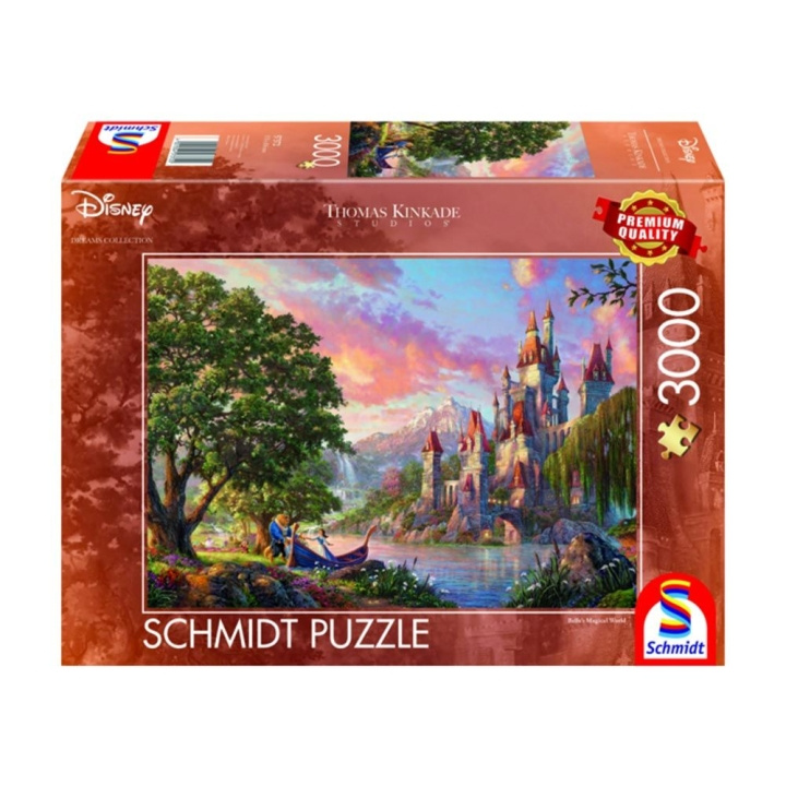 Schmidt Thomas Kinkade: Disney Belle\'s Magische Wereld (3000 stukjes) (SCH7372) in de groep SPORT, VRIJE TIJD & HOBBY / Hobby / Puzzel bij TP E-commerce Nordic AB (C89451)