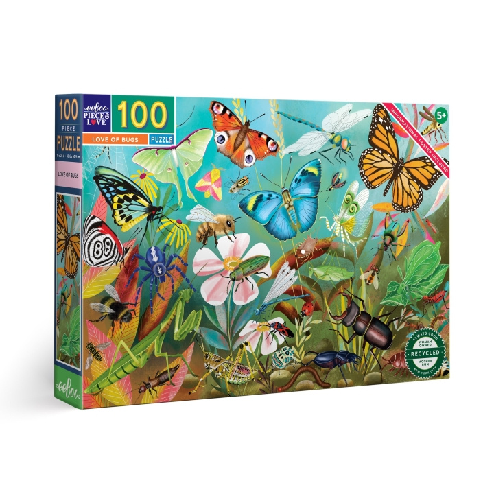 eeBoo Puzzel 100 stukjes - Liefde voor insecten - (EPZLVB) in de groep SPEELGOED, KINDER- & BABYPRODUCTEN / Speelgoed / Kinderpuzzel bij TP E-commerce Nordic AB (C89463)