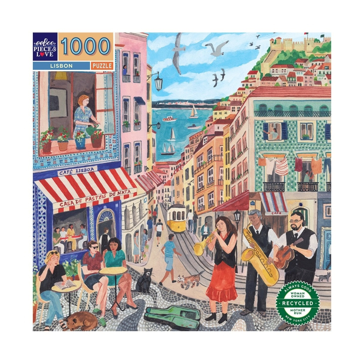 eeBoo Puzzel 1000 stukjes - Lissabon - (EPZTLSB) in de groep SPORT, VRIJE TIJD & HOBBY / Hobby / Puzzel bij TP E-commerce Nordic AB (C89464)