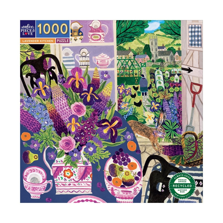 eeBoo Puzzel 1000 stukjes - Lavendel Keuken - (EPZTLVK) in de groep SPORT, VRIJE TIJD & HOBBY / Hobby / Puzzel bij TP E-commerce Nordic AB (C89465)