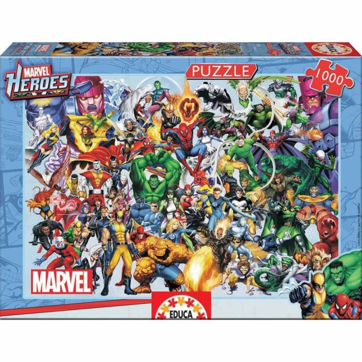 Educa 1000 Marvel Helden Puzzels (80-15193) in de groep SPORT, VRIJE TIJD & HOBBY / Hobby / Puzzel bij TP E-commerce Nordic AB (C89525)