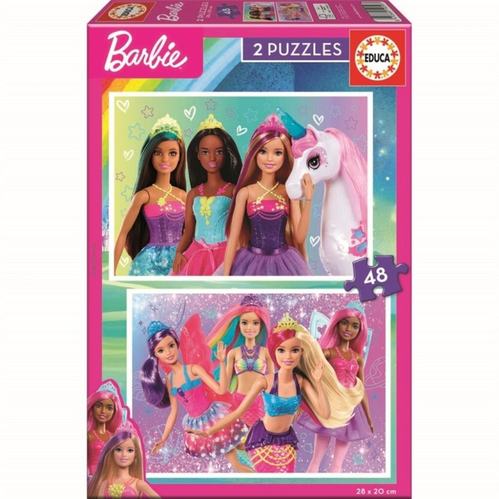 Educa 2x48 Barbie 2 Puzzels (80-19299) in de groep SPEELGOED, KINDER- & BABYPRODUCTEN / Speelgoed / Kinderpuzzel bij TP E-commerce Nordic AB (C89526)