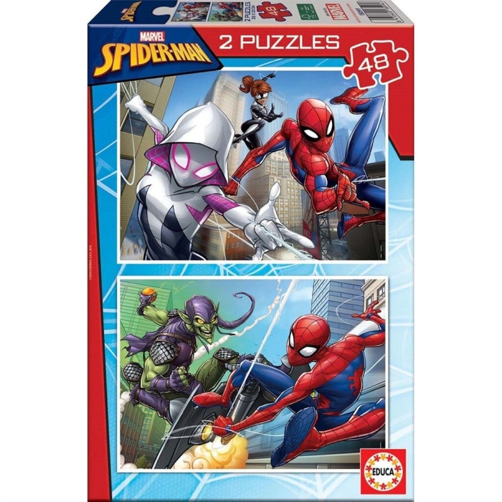 Educa 2x48 st. Puzzel - Spider-Man (80-18099) in de groep SPEELGOED, KINDER- & BABYPRODUCTEN / Speelgoed / Kinderpuzzel bij TP E-commerce Nordic AB (C89539)