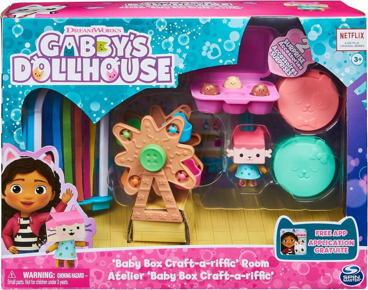 Gabby\'s Dollhouse Deluxe kamer - Babybox knutsel-een-kamer in de groep SPEELGOED, KINDER- & BABYPRODUCTEN / Speelgoed / Docks & Accessoires bij TP E-commerce Nordic AB (C89592)