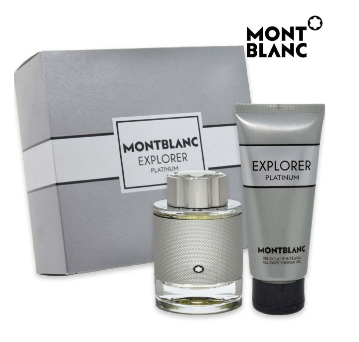 Mont Blanc Explorer Platina EDP Geschenkset in de groep BEAUTY & HEALTH / Cadeausets / Cadeausets voor hem bij TP E-commerce Nordic AB (C89597)