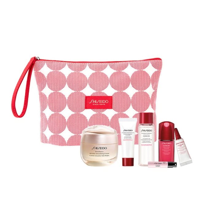 Shiseido Benefiance Rimpel Gladmakende Crème Pounch - Giftset in de groep BEAUTY & HEALTH / Huidsverzorging / Gezicht / Gezichtscrèmes bij TP E-commerce Nordic AB (C89614)