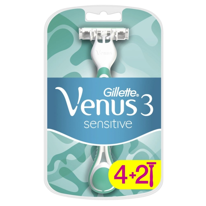 Gillette Venus Sensitive Wegwerpmesjes 6 stuks in de groep BEAUTY & HEALTH / Haar & Styling / Scheren & Trimmen / Scheermessen & Accessoires bij TP E-commerce Nordic AB (C89620)