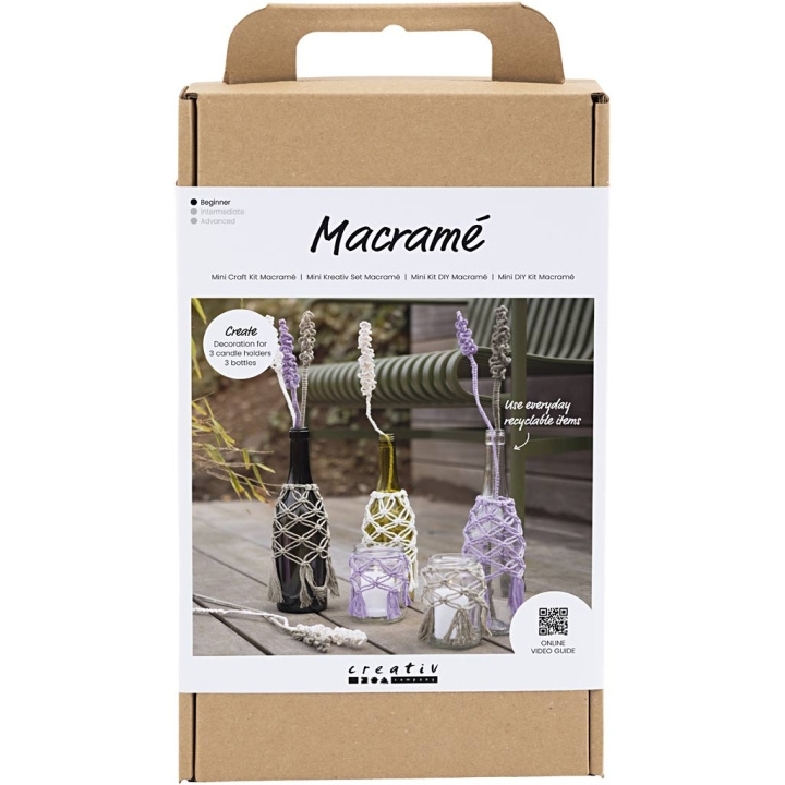 DIY Kit Knutselset - Macramé - Glasdecoratie (977626) in de groep SPORT, VRIJE TIJD & HOBBY / Hobby / DIY Kit bij TP E-commerce Nordic AB (C89679)