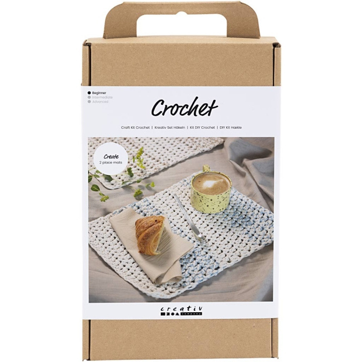 DIY Kit Handwerkpakket - Haken - Placemat (977645) in de groep SPORT, VRIJE TIJD & HOBBY / Hobby / DIY Kit bij TP E-commerce Nordic AB (C89680)