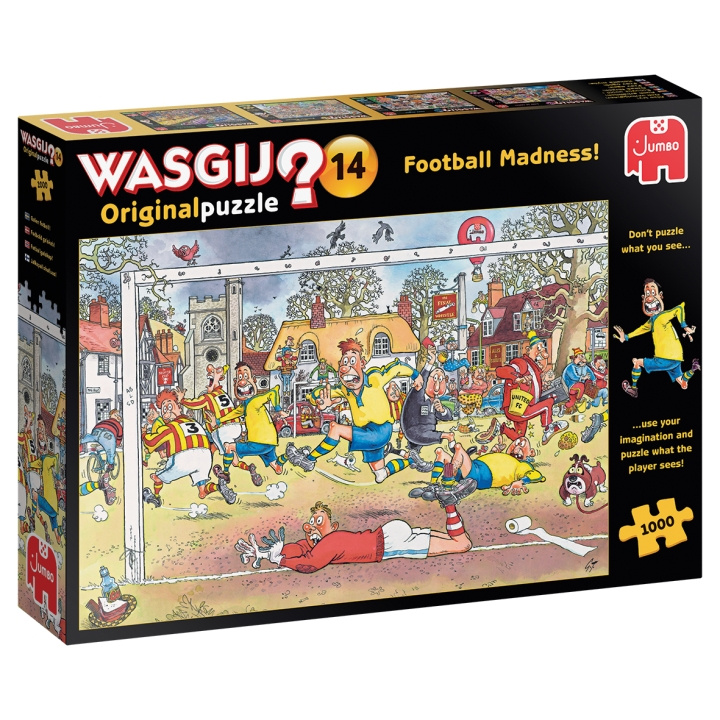 Wasgij Original 14 - Voetbalgekte (1000 stukjes) (1119801817) in de groep SPORT, VRIJE TIJD & HOBBY / Hobby / Puzzel bij TP E-commerce Nordic AB (C89701)