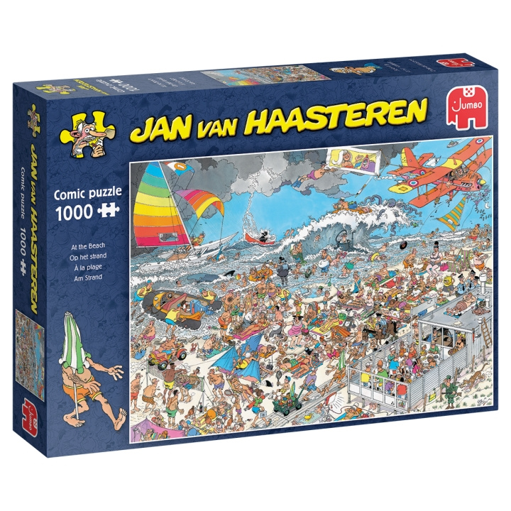 Jan van Haasteren Aan het strand (1000 stukjes) (1119801830) in de groep SPORT, VRIJE TIJD & HOBBY / Hobby / Puzzel bij TP E-commerce Nordic AB (C89710)