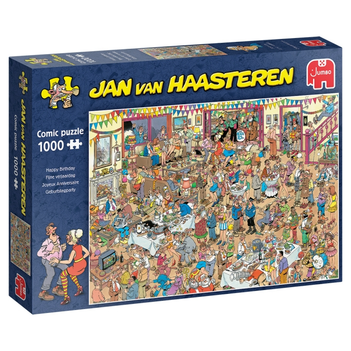 Jan van Haasteren Happy Birthday (1000 stukjes) (1119801835 ) in de groep SPORT, VRIJE TIJD & HOBBY / Hobby / Puzzel bij TP E-commerce Nordic AB (C89712)