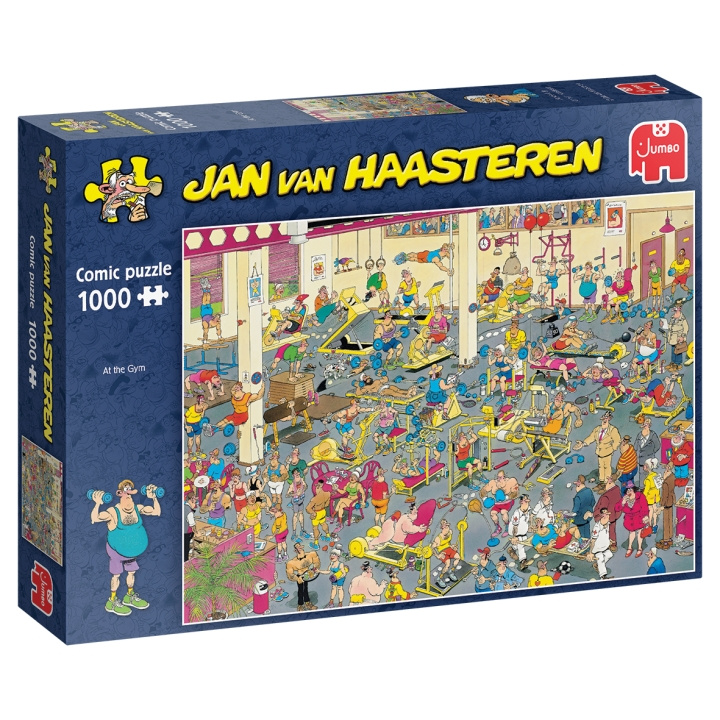 Jan van Haasteren Op de sportschool (1000 stukjes) (1119801836) in de groep SPORT, VRIJE TIJD & HOBBY / Hobby / Puzzel bij TP E-commerce Nordic AB (C89714)