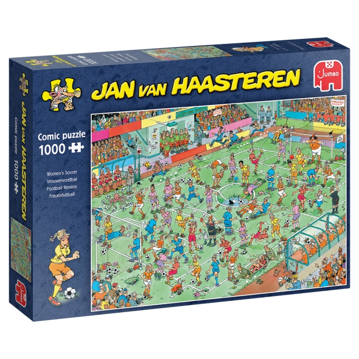 Jan van Haasteren Vrouwenvoetbal (1000 stukjes) (1119801840) in de groep SPORT, VRIJE TIJD & HOBBY / Hobby / Puzzel bij TP E-commerce Nordic AB (C89718)