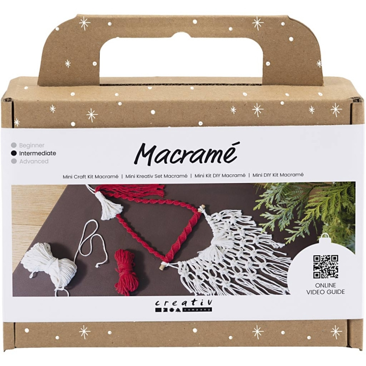 DIY Kit Mini DIY Kit - Macramé - Kerstman (977710) in de groep SPORT, VRIJE TIJD & HOBBY / Hobby / DIY Kit bij TP E-commerce Nordic AB (C89765)