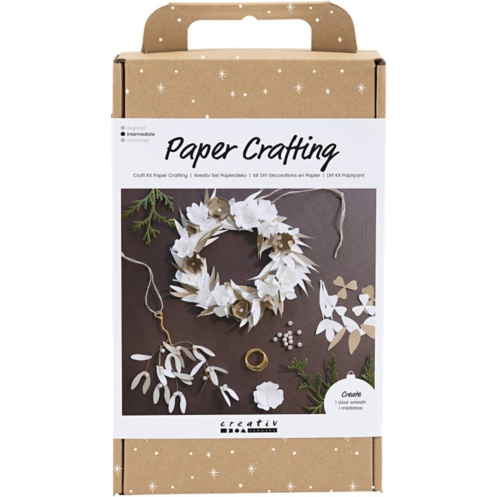 DIY Kit Craft Kit - Knutselen met papier, wit, licht naturel, 1 verpakking (977700) in de groep SPORT, VRIJE TIJD & HOBBY / Hobby / DIY Kit bij TP E-commerce Nordic AB (C89768)