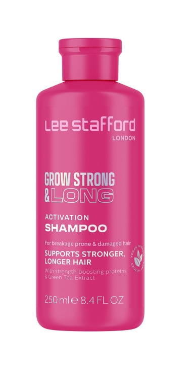 Lee Stafford Grow Strong & Long Activeringsshampoo 250 ml in de groep BEAUTY & HEALTH / Haar & Styling / Haarverzorging / Shampoo bij TP E-commerce Nordic AB (C89772)