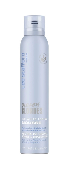 Lee Stafford Bleach Blondes Ice White Toning Mousse 200 ml in de groep BEAUTY & HEALTH / Haar & Styling / Hair styling / Haarmousse bij TP E-commerce Nordic AB (C89794)