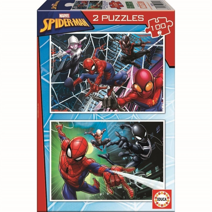 Educa 2x100 st - Spider-Man puzzel (80-18101) in de groep SPEELGOED, KINDER- & BABYPRODUCTEN / Speelgoed / Kinderpuzzel bij TP E-commerce Nordic AB (C89905)