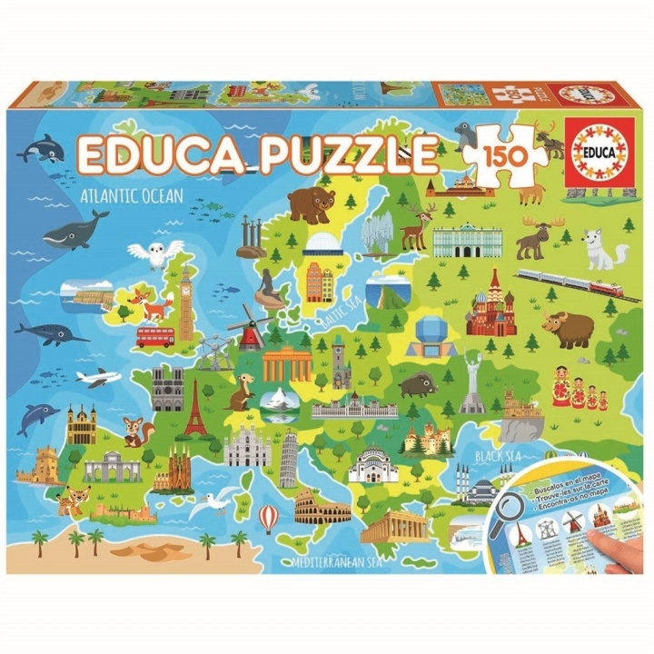 Educa 150 stuks - Mapa Europe puzzel (80-18607) in de groep SPEELGOED, KINDER- & BABYPRODUCTEN / Speelgoed / Kinderpuzzel bij TP E-commerce Nordic AB (C89908)