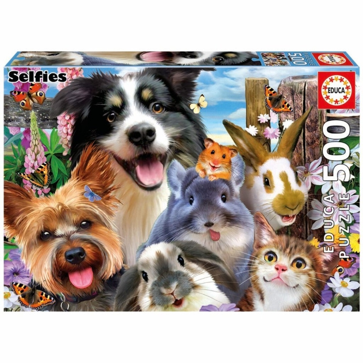 Educa 500 stuks - Funny Selfie puzzel (80-19250) in de groep SPEELGOED, KINDER- & BABYPRODUCTEN / Speelgoed / Kinderpuzzel bij TP E-commerce Nordic AB (C89910)