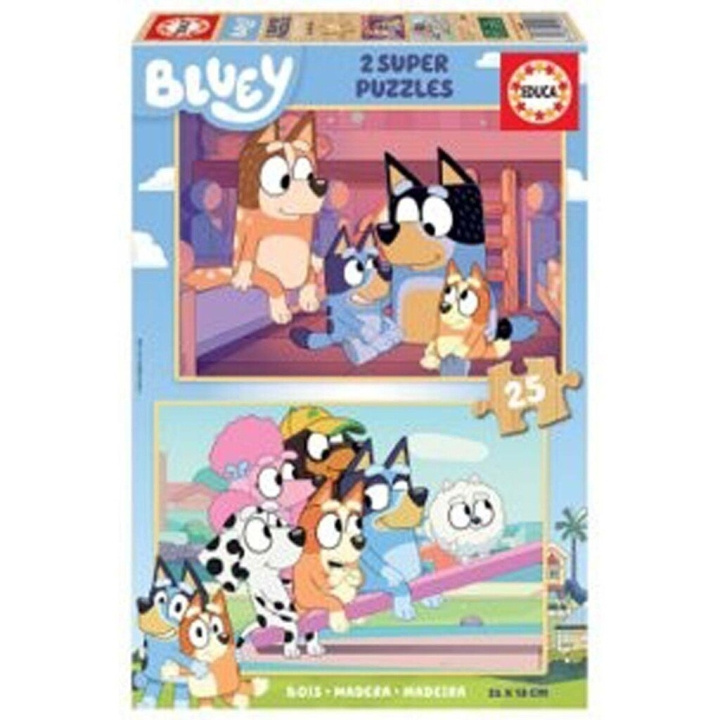 Educa Bluey 2 X 25 puzzels - Hout ( 80-19407) in de groep SPEELGOED, KINDER- & BABYPRODUCTEN / Speelgoed / Kinderpuzzel bij TP E-commerce Nordic AB (C89913)