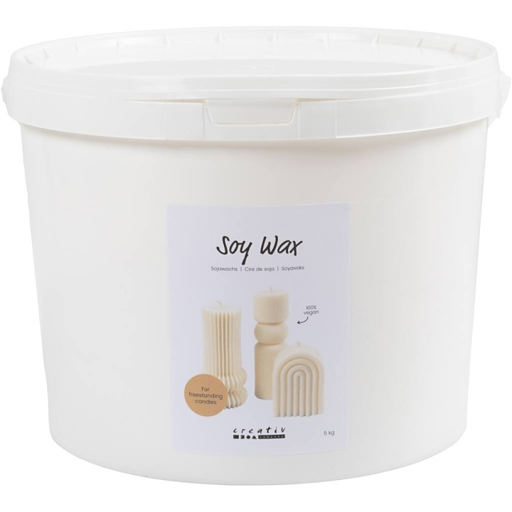 DIY Kit Sojawas, crème, Voor vrijstaande kaarsen, 5 kg/ 1 verpakking (73479) in de groep SPORT, VRIJE TIJD & HOBBY / Hobby / DIY Kit bij TP E-commerce Nordic AB (C89954)