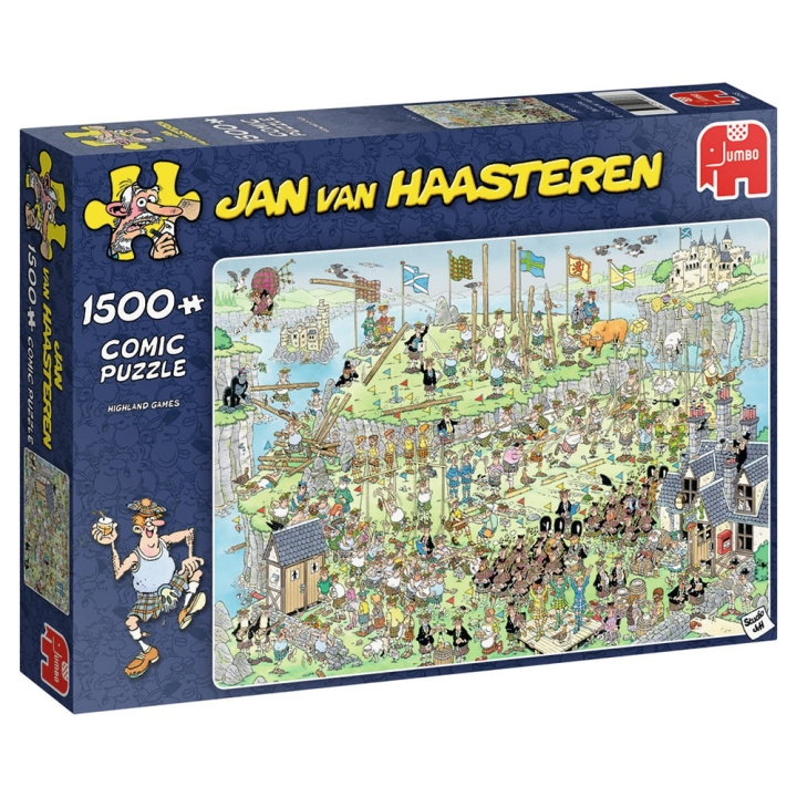 Jan van Haasteren Highland games, 1500 stukjes puzzel (19088) in de groep SPORT, VRIJE TIJD & HOBBY / Hobby / Puzzel bij TP E-commerce Nordic AB (C89960)