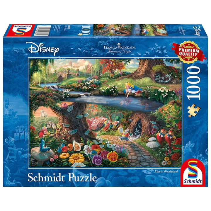 Schmidt Thomas Kinkade: Disney, Alice in wonderland (1000 stukjes) (SCH9636) in de groep SPORT, VRIJE TIJD & HOBBY / Hobby / Puzzel bij TP E-commerce Nordic AB (C89980)